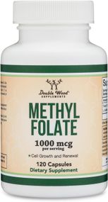 Метилфолат Double Wood Supplements Methylfolate 1000 mcg 5-MTHF (1700 DFE) 120 capsules