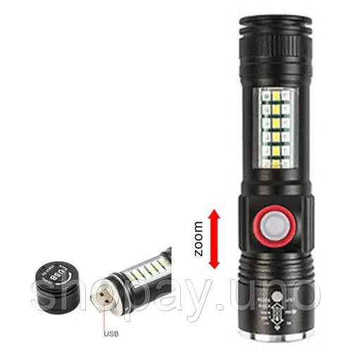 Зручний ручний ліхтар SY-1903C-P50+SMD+RGB, Військовий армійський ліхтар нашоломний NL-94 | Зображення 2