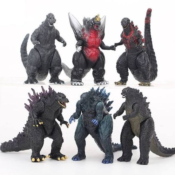 Набір фігурок Годзилла, 6в1, 9 см - Godzilla, 6in1 322655