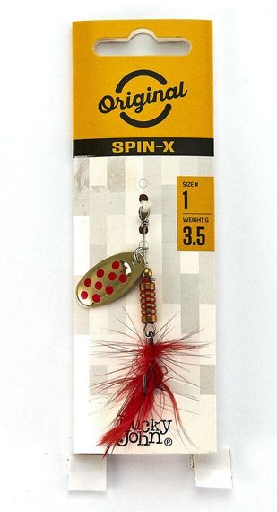 Блесна вращ. Lucky John Лаки Джон SPIN X ROUND 01 3,5г GR | Зображення 1