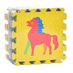 Детский коврик Мозаика "Животные" M 0376-1, 10 деталей, EVA, 30х30 см