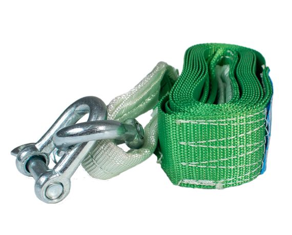 Буксирувальний трос 5 т 4,5 метри автомобільний  петля-скоба | Зображення 3