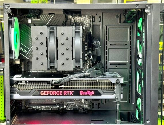 Ігровий ПК MSI Pro Tower / Intel Core i7-13700 (16 (24) ядер по 2.1 - 5.2 GHz) / 32 GB DDR5 / 1000 GB SSD + 1000 GB HDD / nVidia GeForce RTX 4070 Ti, 12 GB GDDR6, 192-bit / 1000W / Win 11 б/в | Зображення 3