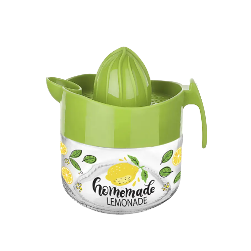 Соковижималка ручна для цитрусових 3000мл скло з малюнком КС-402 ELIF