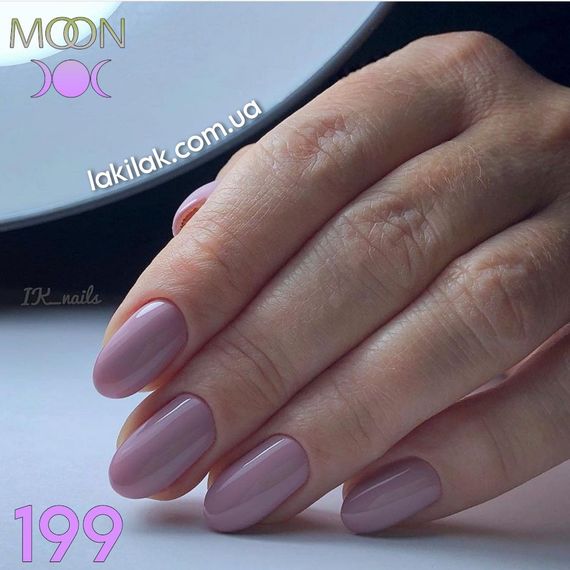 Гель-лак Moon Full №199 пудровий рожевий 8мл