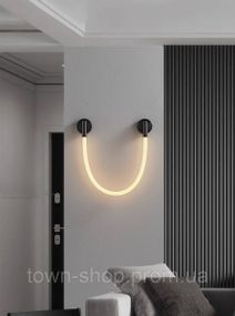 Бра настенное LED WM24/600-k Черный 7х10х80 см.