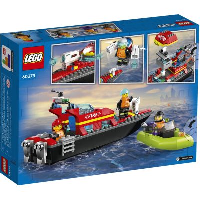Конструктор LEGO City Лодка пожарной бригады 144 детали (60373) | Зображення 7