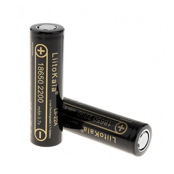 Аккумулятор 18650, 2200 mA LiitoKala Lii-22A LI-ion, оригинал
