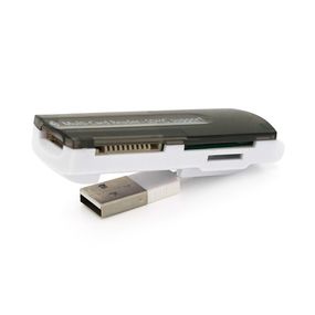 Кардридер универсальный 4в1 MERLION CRD-7BL TF/Micro SD,USB2.0,Black,OEM Q50