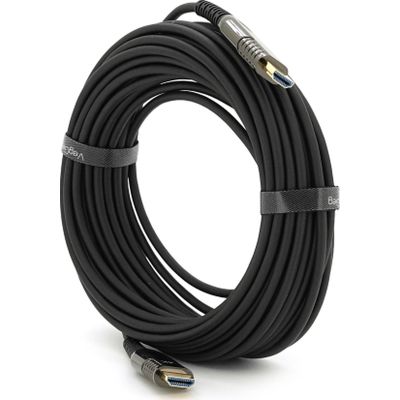 Кабель мультимедийный HDMI M to HDMI M 12.0m V2.0 4K UHD black VEGGIEG (YT-HDMI(M)/(M)HA-12/19717)