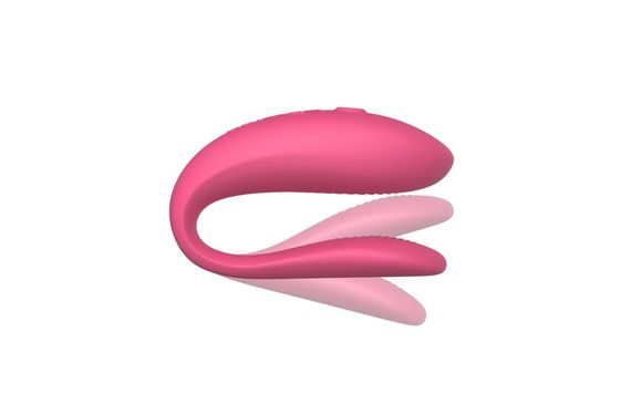 Смарт-вібратор для пар We-Vibe Sync Lite Pink, 10 віброрежимів, можна поєднувати з проникним сексом | Зображення 2