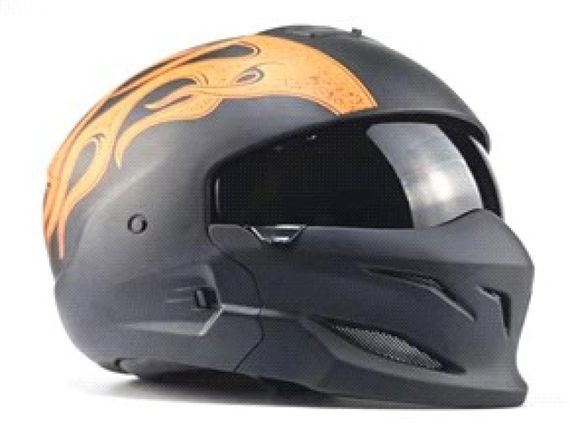 Шлем   трансформер (mod: XZ-1) (size:XL,  черный) FGN
