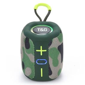 Портативная Bluetooth колонка TG658 8W с RGB подсветкой. Цвет: камуфляж