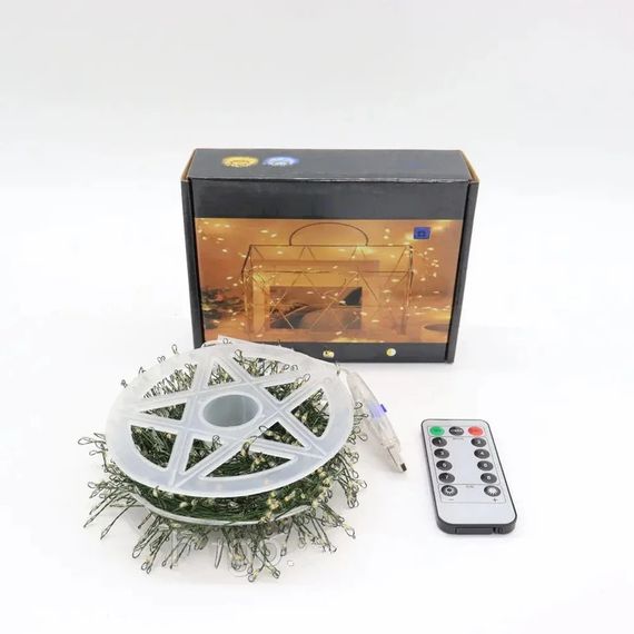 Гірлянда Роса феєрверк 20м, 600LED + пульт, Теплий білий XPRO (234575632_844) | Зображення 8