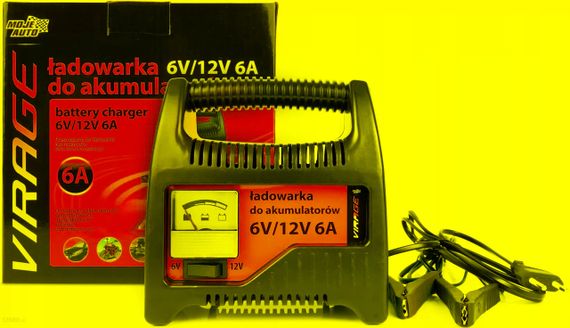 Зарядний пристрій для АКБ 6V/12V 4A VIRAGE 93-039