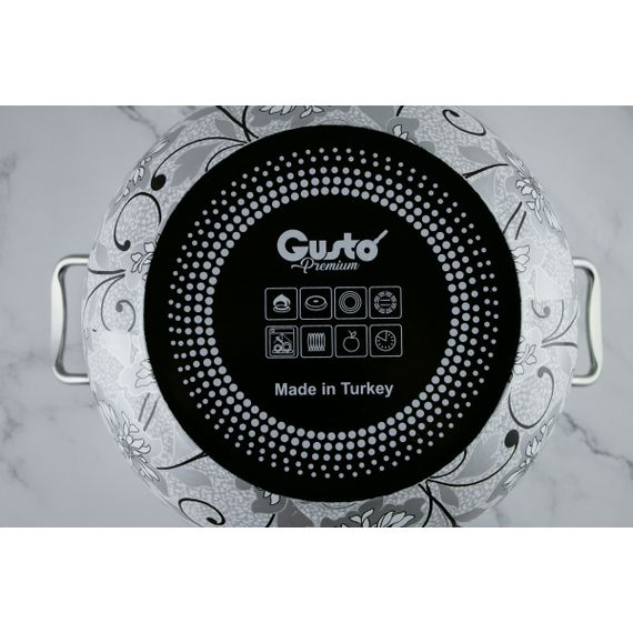 Каструля GT-T-216-С Мережка Premium 16 см 2.1 л GUSTO | Зображення 1