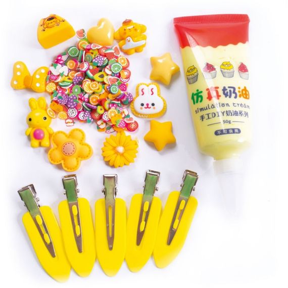 Дитячий набір для творчості "Заколки своїми руками" VT4600-02 жовтий | Зображення 1