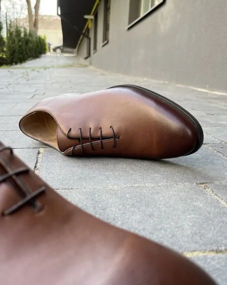 Руді шкіряні туфлі Ikos 42 розмір | Зображення 1