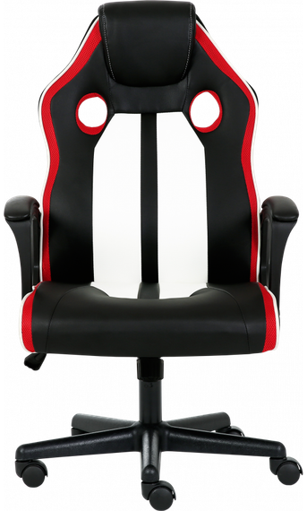 Кресло геймерское GT Racer X-2301 BlackWhiteRed | Зображення 1