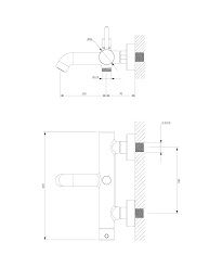 Змішувач для ванни Omnires Y graphite (Y1231GR) | Зображення 1