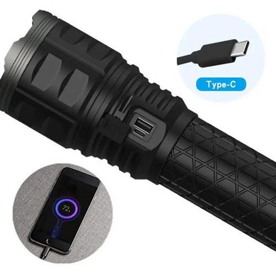 Ліхтар ручної моделі Police AK138-1 WHITE LASER LED PM60-TG 8х18650, USB-зарядка, Power Bank, зум | Зображення 5