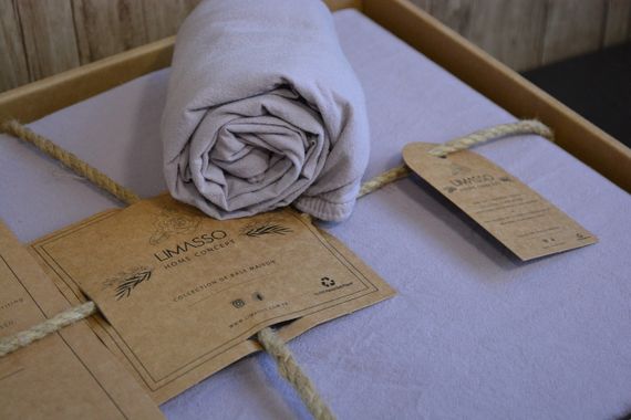 Постільна білизна Limasso Stonewashed Ranforse 200 х 220 см Natural Violet | Зображення 2