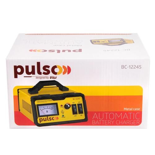 Зарядний пристрій PULSO BC-12245 12-24V/0-15A/5-190AHR/LED-Ампер./Iмпульсний | Зображення 2