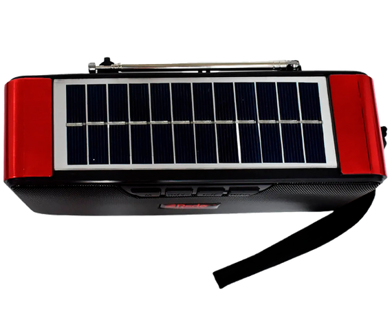 Радіоприймач на сонячній батареї портативний RSDO RD-L2US Solar з Bluetooth, USB, TF червоний (24407-RD-L2US_721) | Зображення 2
