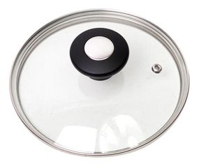 Кришка скляна Kamille Dominica Black Ø22см