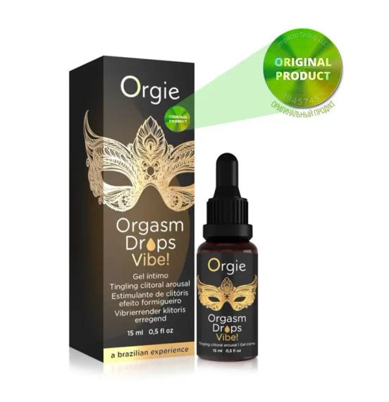 Кліторальні краплі з вібрацією ORGASM DROPS VIBE - 15 мл Sex Aura