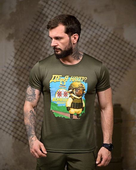 Тактична потоотводна футболка Де я oliva ПП7850