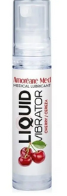 Стимулирующий лубрикант от Amoreane Med: Liquid vibrator - Cherry ( жидкий вибратор ), 10 ml Sex Aura