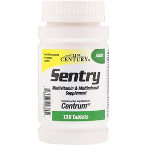Витаминно-минеральный комплекс 21st Century Sentry, Multivitamin & Multimineral Supplement 130 Tabs