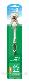 Зубная щетка TropiClean Triple Flex Dog Toothbrush TropiClean для собак крупных пород 645095002166