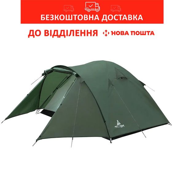 Палатка Totem Chinook 4 Зеленая UTTT-017