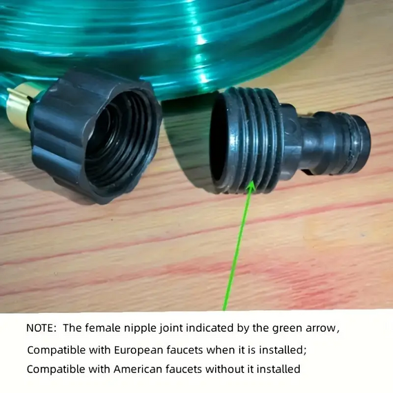 Садовий шланг зелений 10,1 м із крапельним зрошенням, зрошувальний шланг, шланг для поливання | Зображення 5