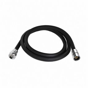 Шланг для ручного душу Qtap Hadice 1600 мм прямоугольний QTHADPVCSQ160B Black Matt