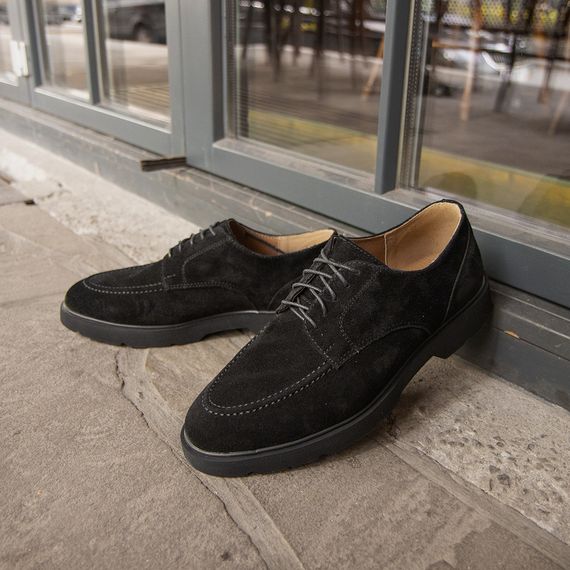 Чоловічі замшеві туфлі на товстій підошві 40 розмір | Зображення 5