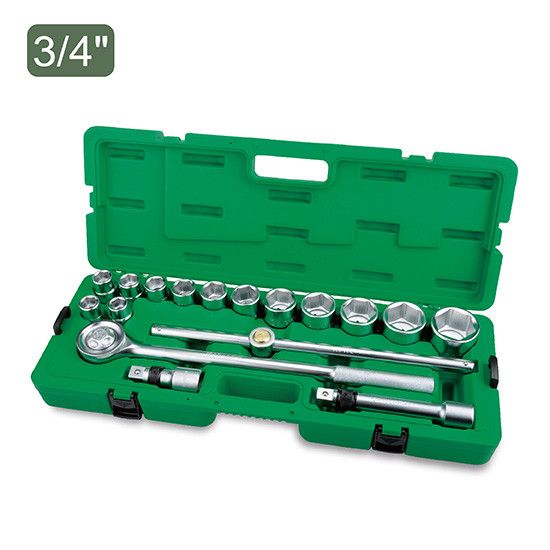 Набор головок с трещоткой TOPTUL 3/4" 17ед (6-гр) GCAI1701 | Зображення 1