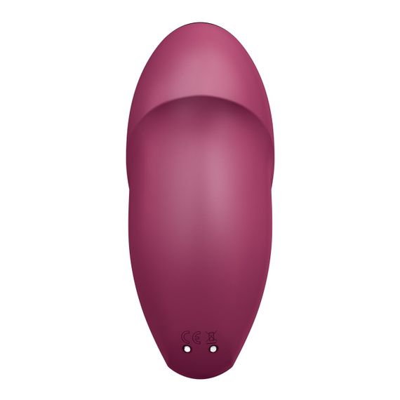 Вібростимулятор-пульсатор Satisfyer Tap & Climax 1 Red, ефект постукування пальцем, 2 мотори | Зображення 5