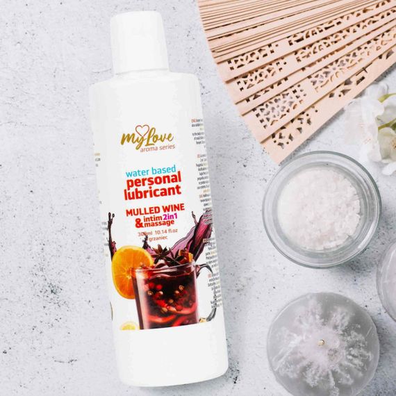 2в1 лубрикант та масажний гель - MyLove Aroma Series Intim&Massage Mulled Wine, 300 мл Sex Aura | Зображення 2