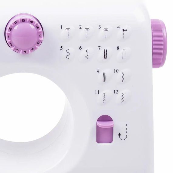 Швейная машинка электрическая 12в1, с оверлоком, WLSM-505 / Домашняя мини швейная машинка с педалью | Зображення 3