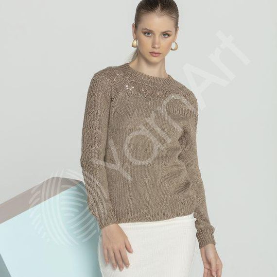 Пряжа YarnArt Silky Royal № 447 (Ярнарт Сілкі Роял) – 65% меринос, 35% шовк, 50 г / 140 м | Зображення 2