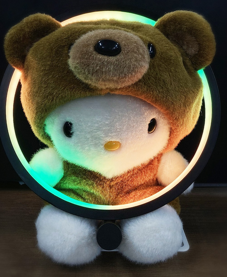 Настолькое LED Кольцо RGB Atmosphere c Bluetooth упрвлением с телефона 26 см Черный корпус (sv1563) | Зображення 7