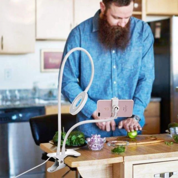 Світлодіодне освітлення для блогера, Селфі лампа для зйомки Кільцева лампа блогерів тик струму TB-37 | Зображення 2