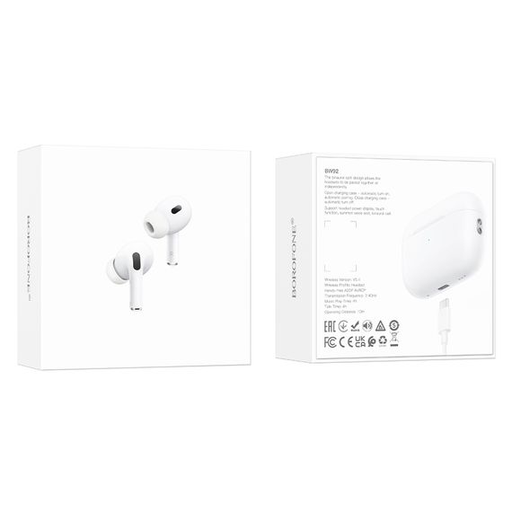 Бездротові навушники BOROFONE BW92 True wireless stereo headset White | Зображення 1