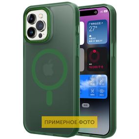 Чехол TPU Lyon frosted with MagSafe для Samsung Galaxy S23 TPU+PC, Green