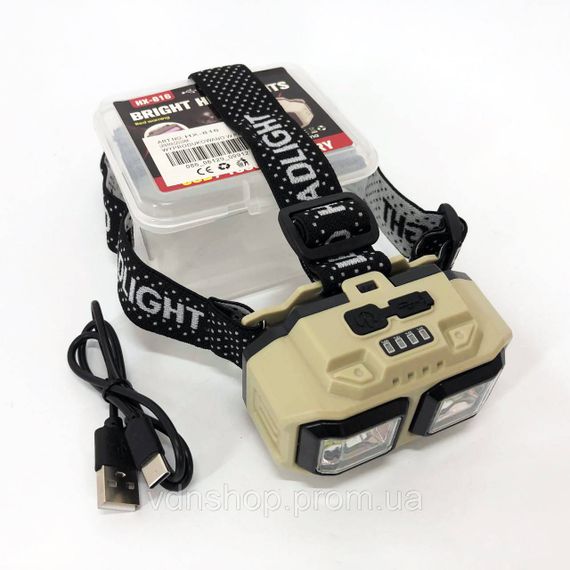 Налобный фонарь с линзой Bailong, Мощный налобный LED фонарь для походов на лоб LF-25 | Зображення 8