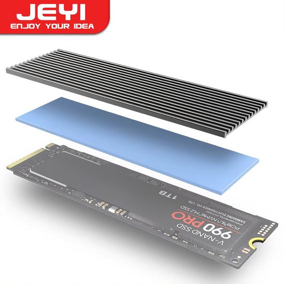 Радіатор охолодження JEYI Slim для SSD M.2 NVMe 2280 для PS5 PC ноутбука