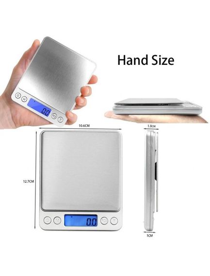Ваги електронні Professional Digital Table Topscale 6295 - 2000 г (0.1 г) настільні з великою платформою | Зображення 4